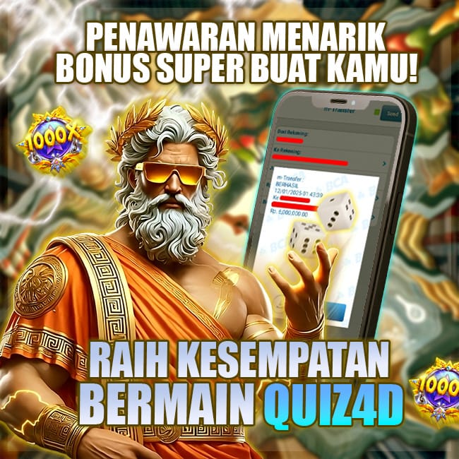 QUIZ4D: Situs Slot Gacor Resmi 2025 dengan RTP Terjamin!